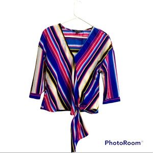 NWTO Colored Striped Blouse Size S